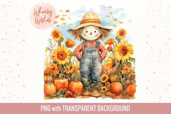 Download Fall Season Scarecrow Watercolor - Scarecrow watercolor Collection