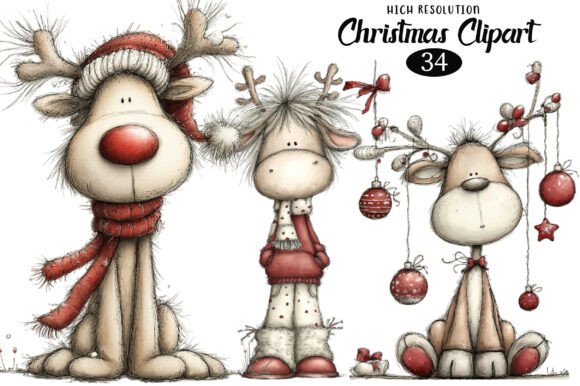 Download Reindeer Christmas Clipart - Deer Collection